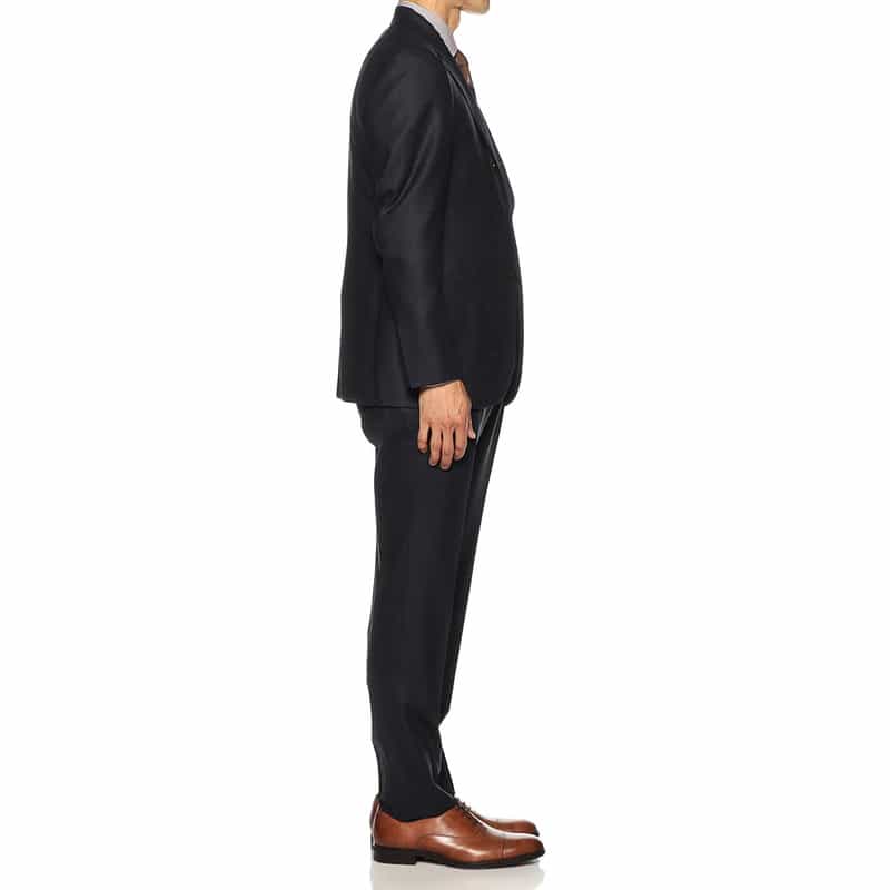 BARNEYS NEW YORK マイクロ千鳥柄スーツ NAVY