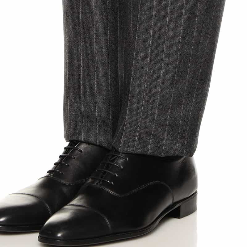 BARNEYS NEW YORK メランジ調ストライプ柄スーツ DARK GRAY