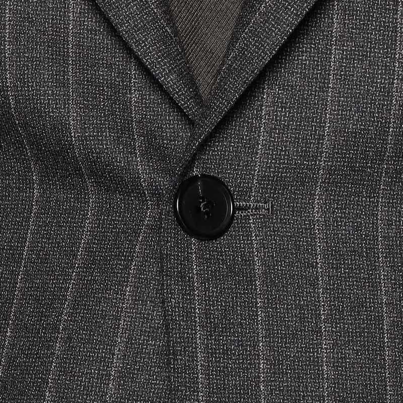 BARNEYS NEW YORK メランジ調ストライプ柄スーツ DARK GRAY
