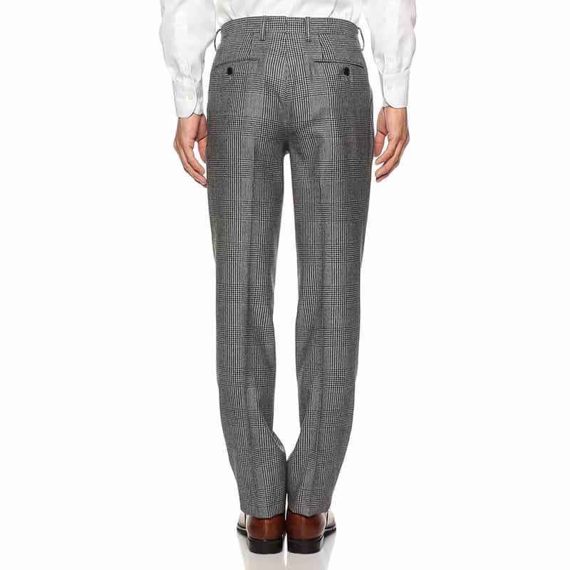 BARNEYS NEW YORK グレンチェック柄スーツ BLACK