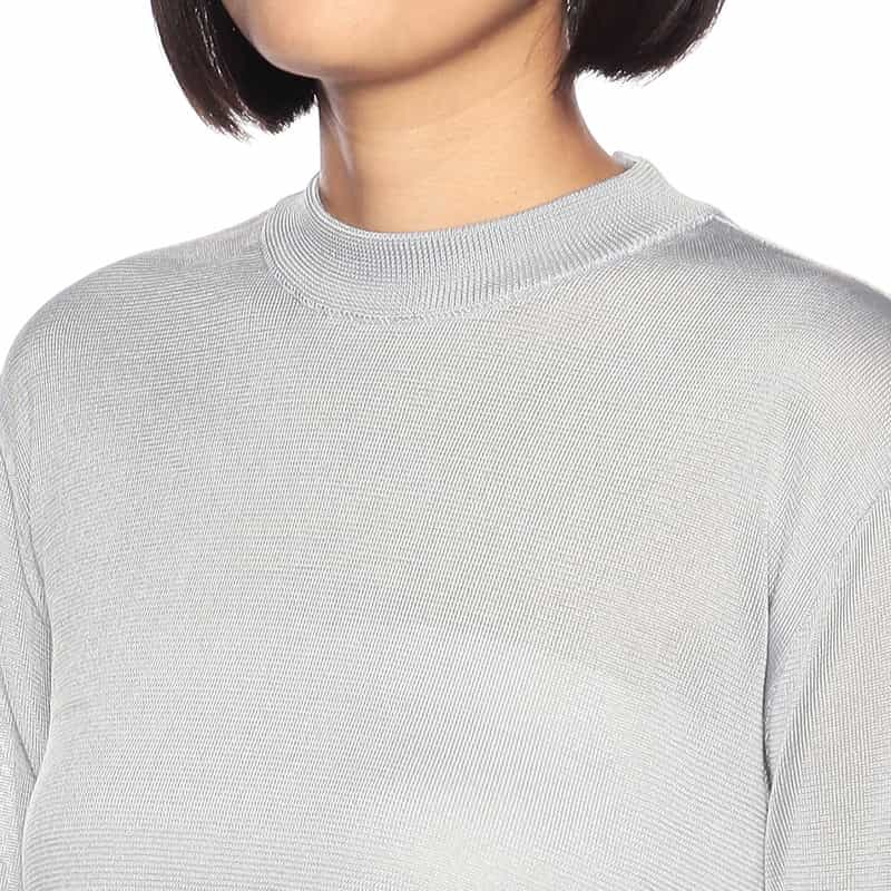 BARNEYS NEW YORK バックリボンニットプルオーバー LIGHT BLUE