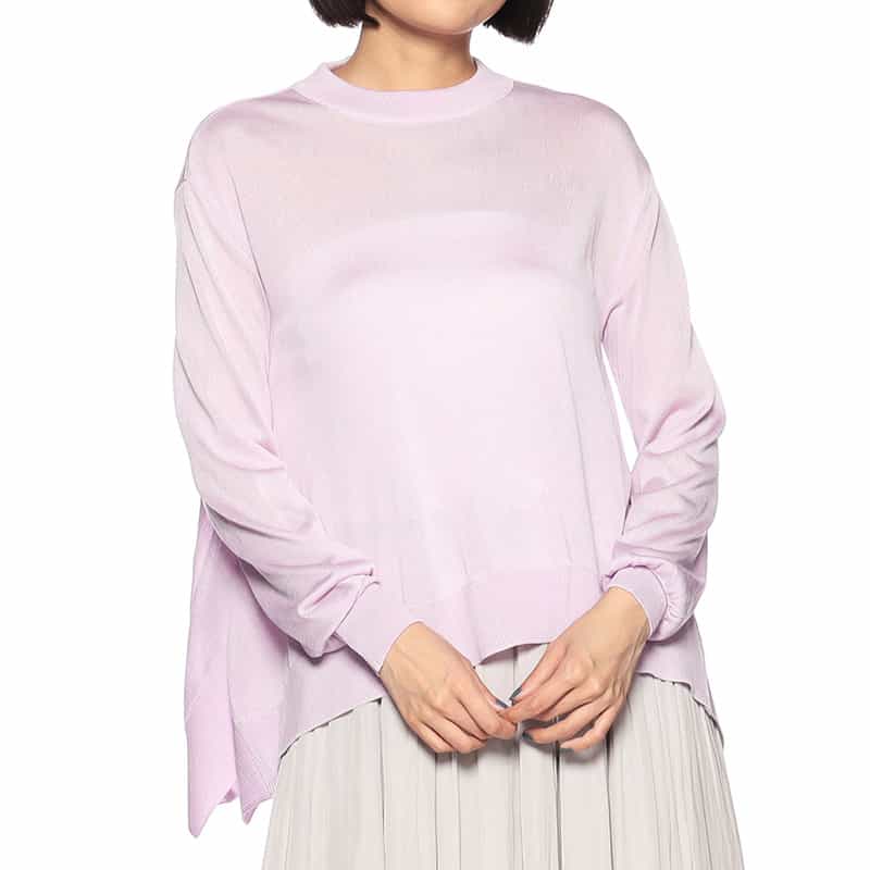 BARNEYS NEW YORK バックリボンニットプルオーバー LIGHT PURPLE