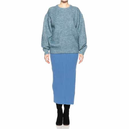 美品　HYKE リブニット　羊毛ウールスカート org.jpg
