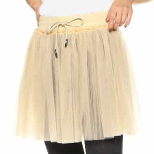 チュールミニスカート