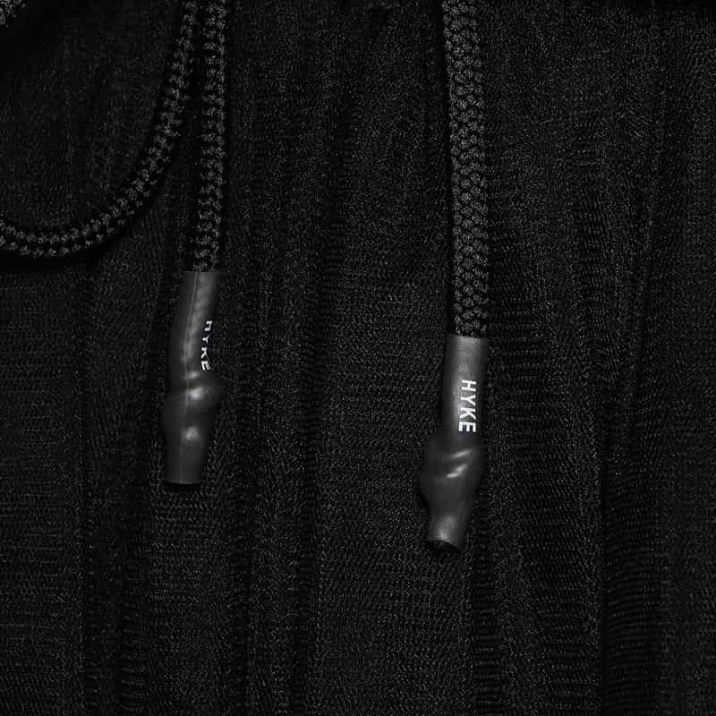 HYKE チュールミニスカート BLACK