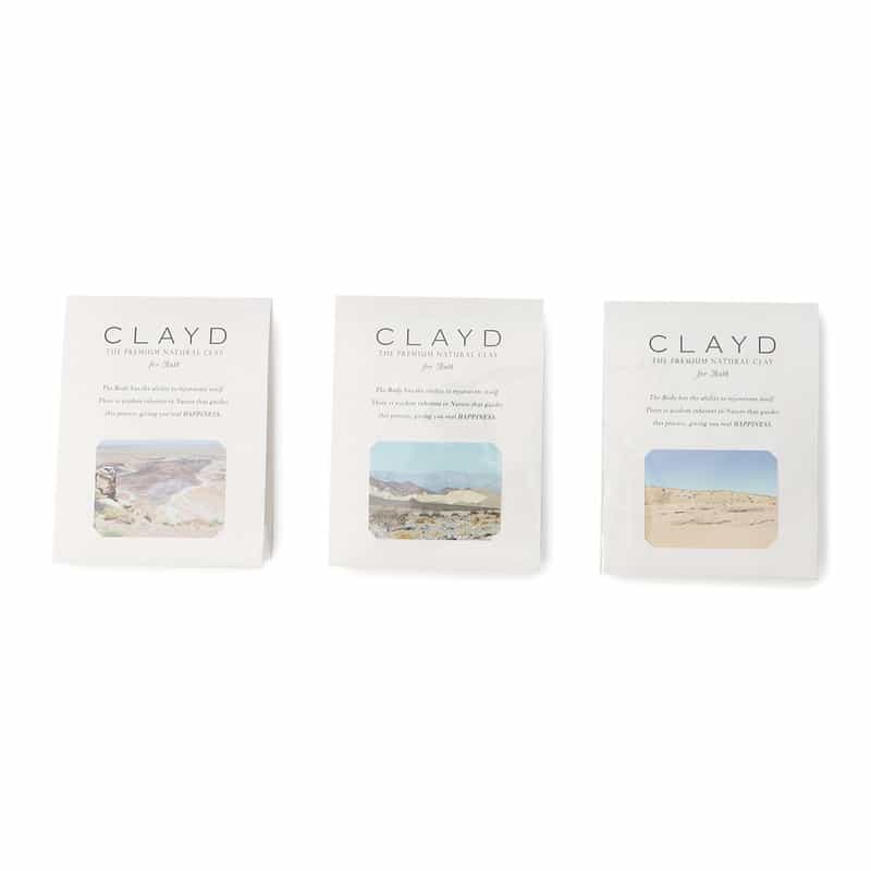 CLAYD CLAYD＜クレイド＞バスクレイ&フェイスタオルセット／ホワイト WHITE