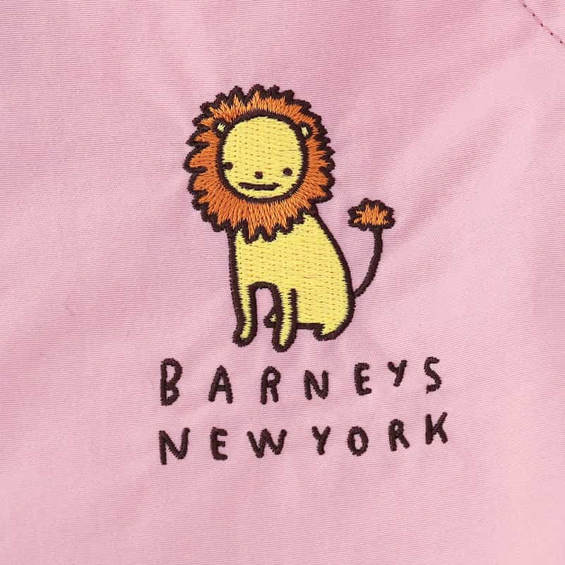 BARNEYS NEW YORK ライオン刺繍ポケッタブルアソビウェア LIGHT PINK