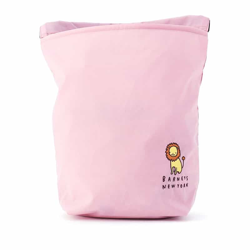 BARNEYS NEW YORK ライオン刺繍シューズポーチ LIGHT PINK