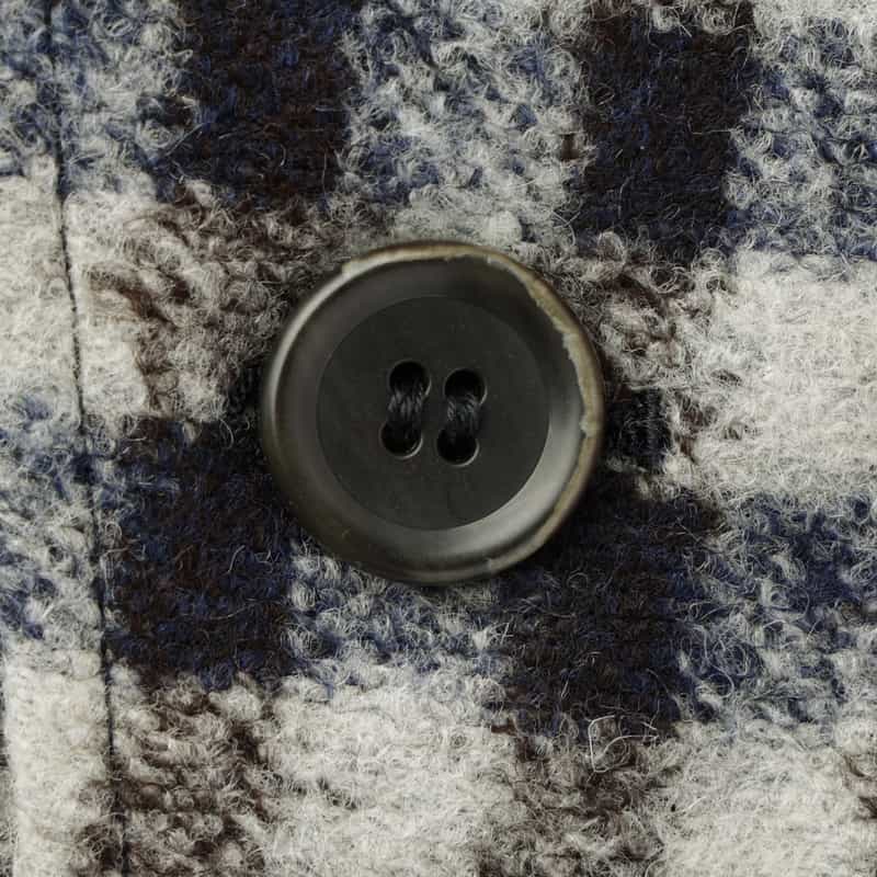 BARNEYS NEW YORK チェック柄アンコンジャケット BLUE