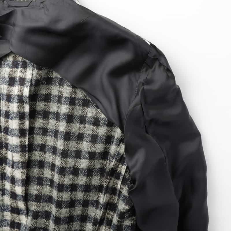 BARNEYS NEW YORK チェック柄アンコンジャケット BLUE