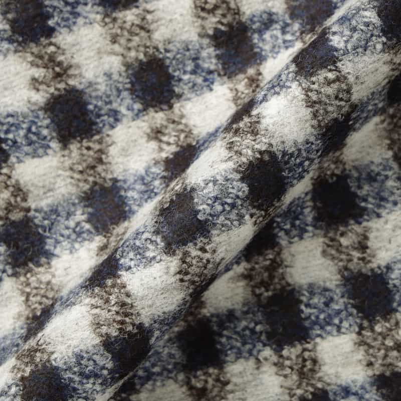 BARNEYS NEW YORK チェック柄アンコンジャケット BLUE