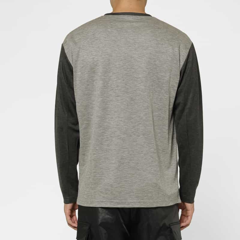 BARNEYS NEW YORK テンセル素材ロングスリーブカットソー LIGHT GRAY