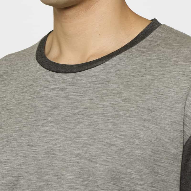 BARNEYS NEW YORK テンセル素材ロングスリーブカットソー LIGHT GRAY