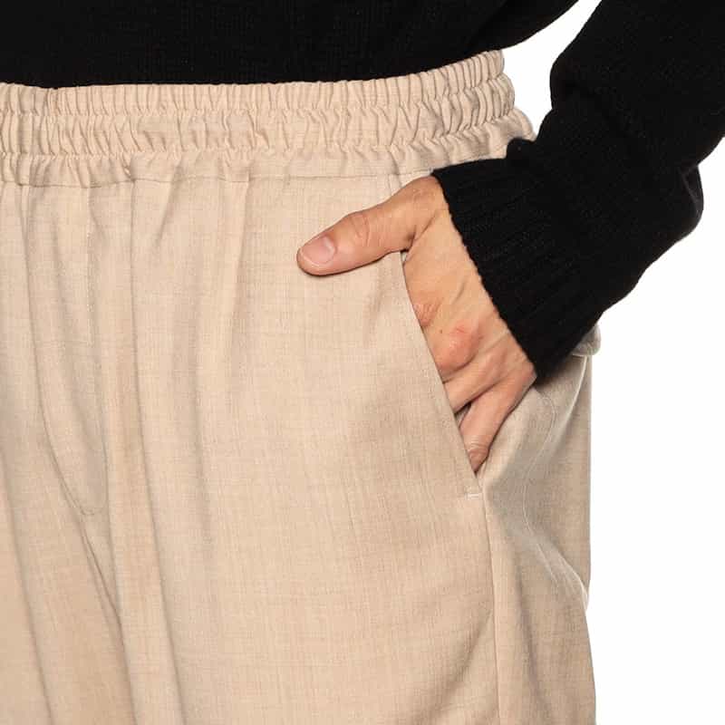 BERNARDO GIUSTI バーニーズ ニューヨーク限定ウールイージーパンツ BEIGE