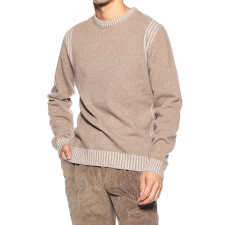 ウール×カシミヤ ニットプルオーバー