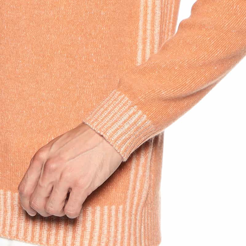 DANIELE FIESOLI ウール×カシミヤ ニットプルオーバー ORANGE
