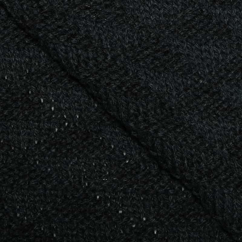 BARNEYS NEW YORK ジャカードスタンカラーニットカーディガン GREEN