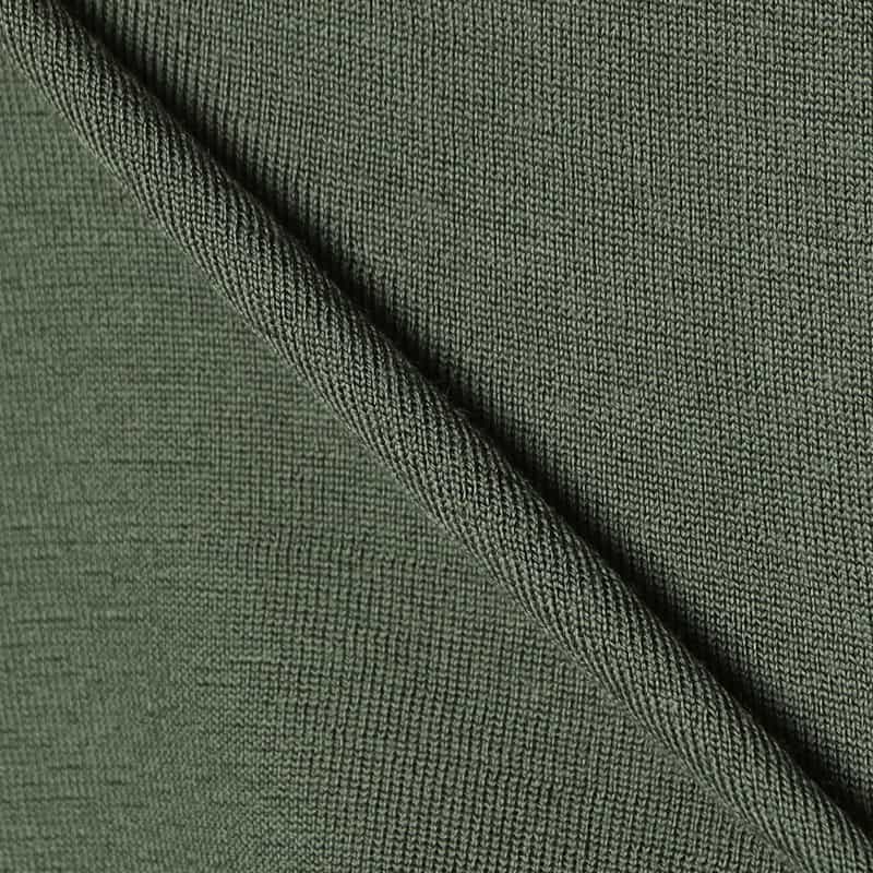 BARNEYS NEW YORK ウールニットTシャツ KHAKI