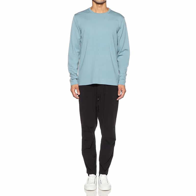 BARNEYS NEW YORK ウールニットTシャツ LIGHT BLUE