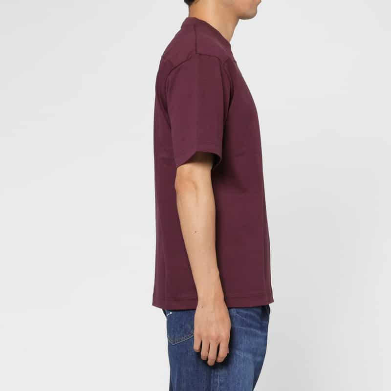 BARNEYS NEW YORK ジャージー素材オーバーフィットフットボールTシャツ PURPLE