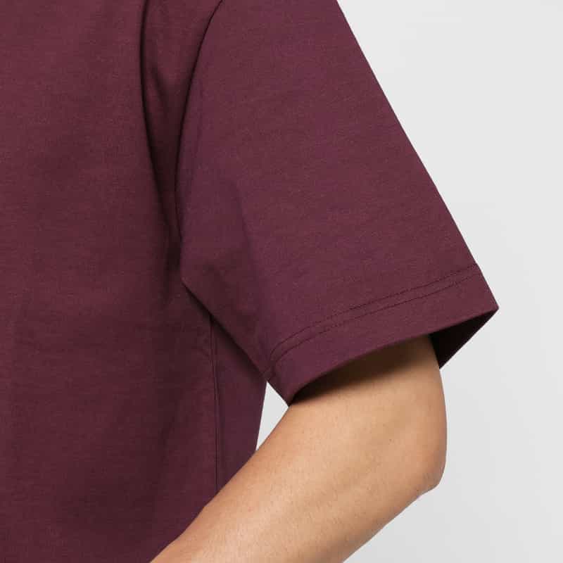 BARNEYS NEW YORK ジャージー素材オーバーフィットフットボールTシャツ PURPLE