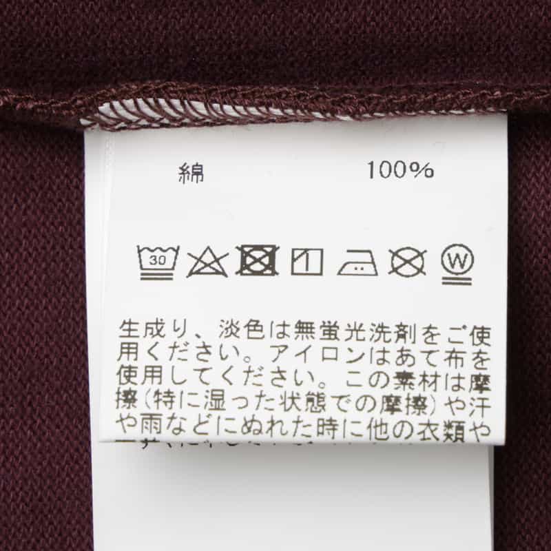 BARNEYS NEW YORK ジャージー素材オーバーフィットフットボールTシャツ PURPLE