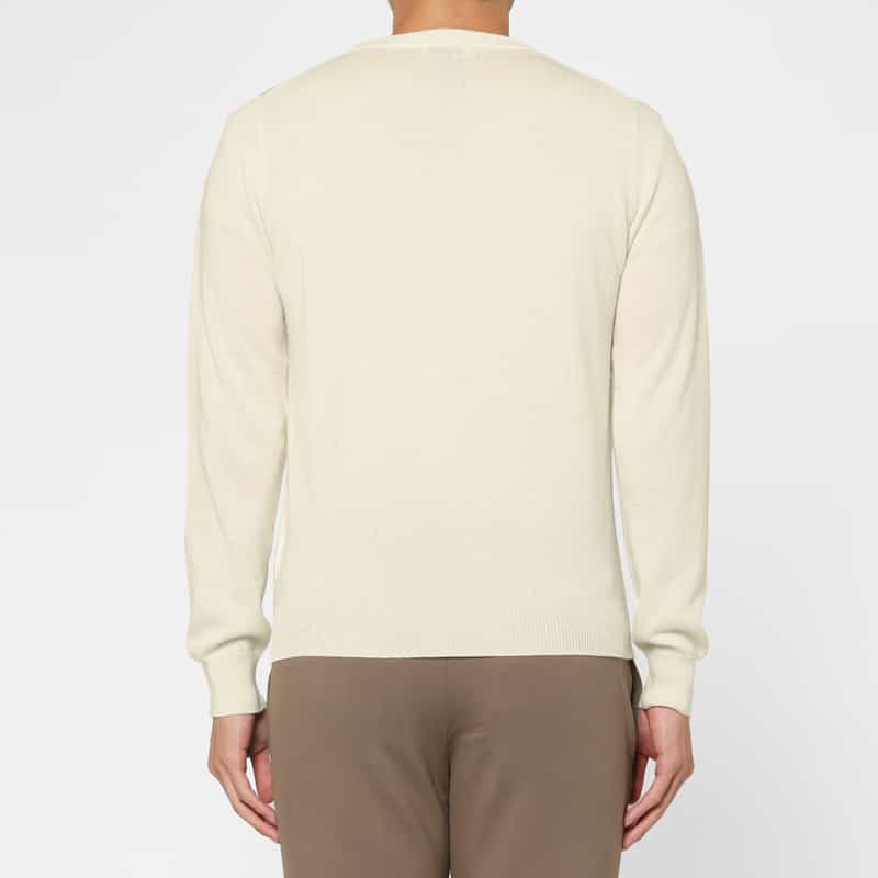 BARNEYS NEW YORK カシミヤ100％クルーネックニットプルオーバー WHITE