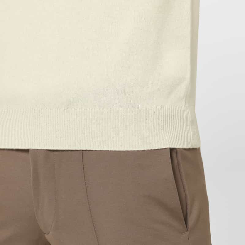 BARNEYS NEW YORK カシミヤ100％クルーネックニットプルオーバー WHITE