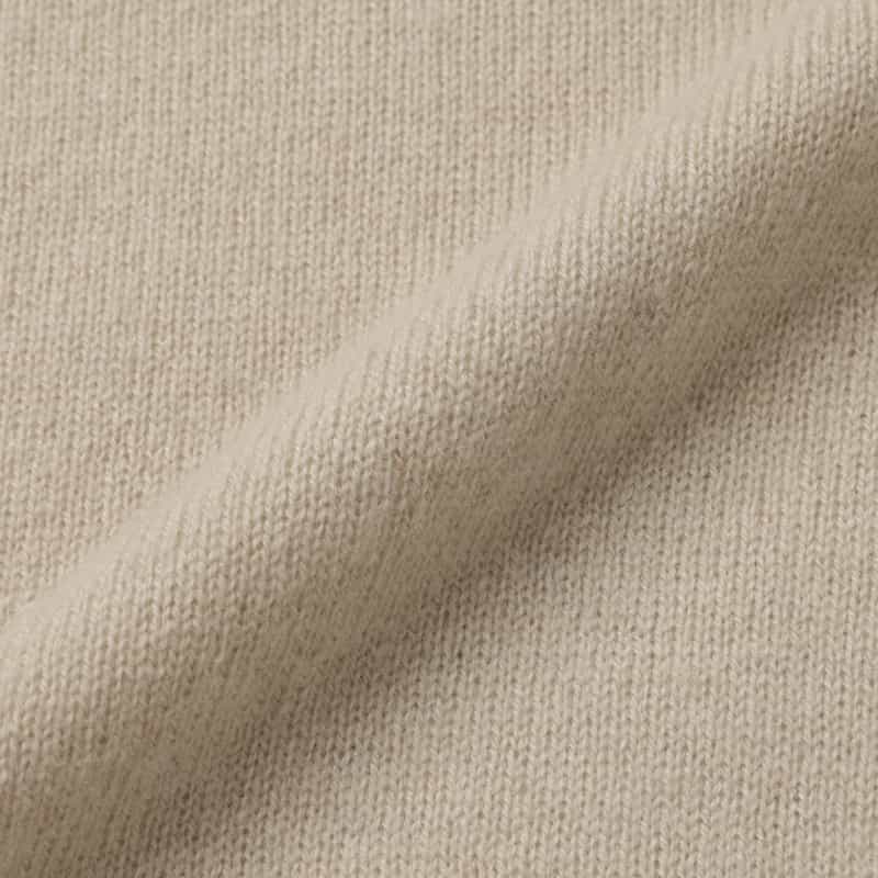BARNEYS NEW YORK カシミヤ100％フーデッドニットプルオーバー BEIGE