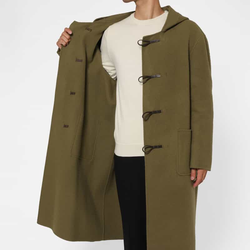 BARNEYS NEW YORK ダッフルコート KHAKI