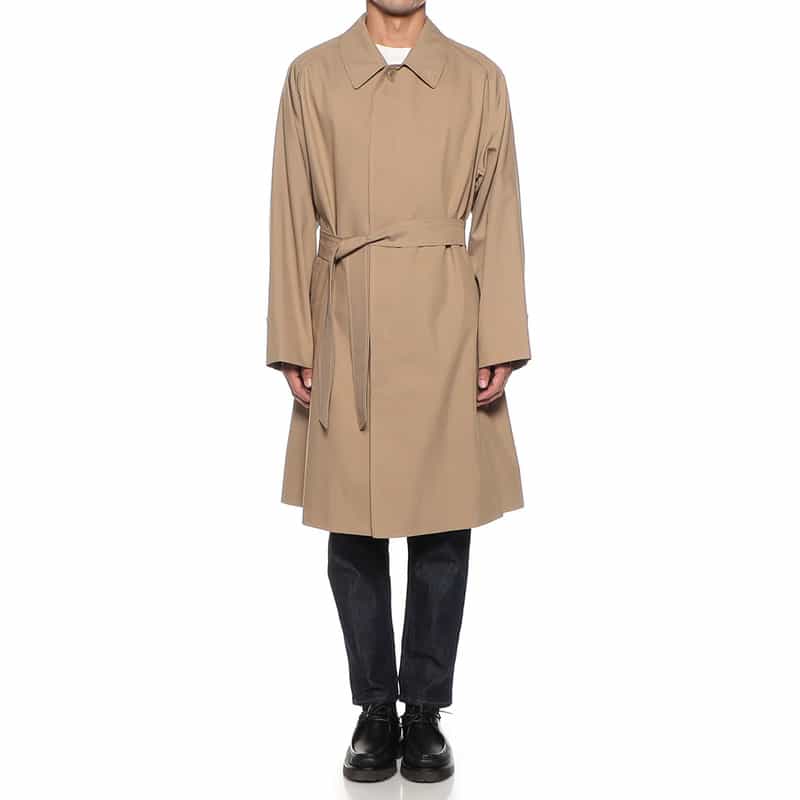 BARNEYS NEW YORK ベルテッドステンカラーコート BEIGE