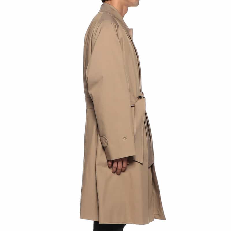 BARNEYS NEW YORK ベルテッドステンカラーコート BEIGE