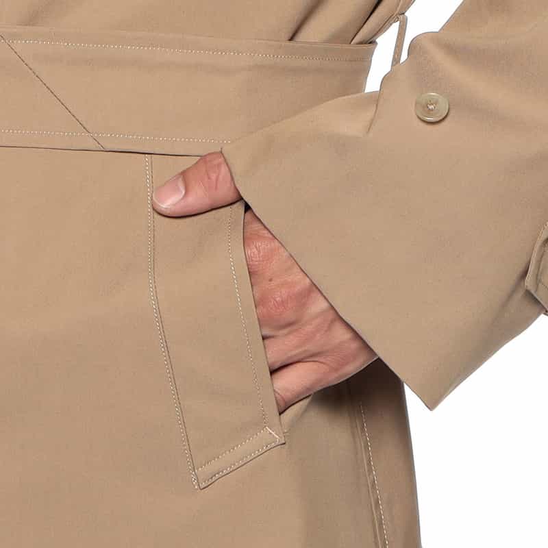 BARNEYS NEW YORK ベルテッドステンカラーコート BEIGE