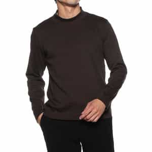 モックネックロングスリーブTシャツ