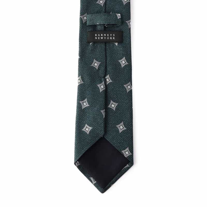 BARNEYS NEW YORK 小紋柄タイ GREEN