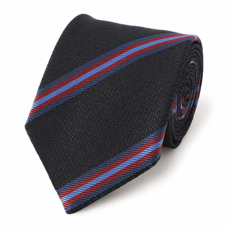 BARNEYS NEW YORK ストライプ柄タイ NAVY