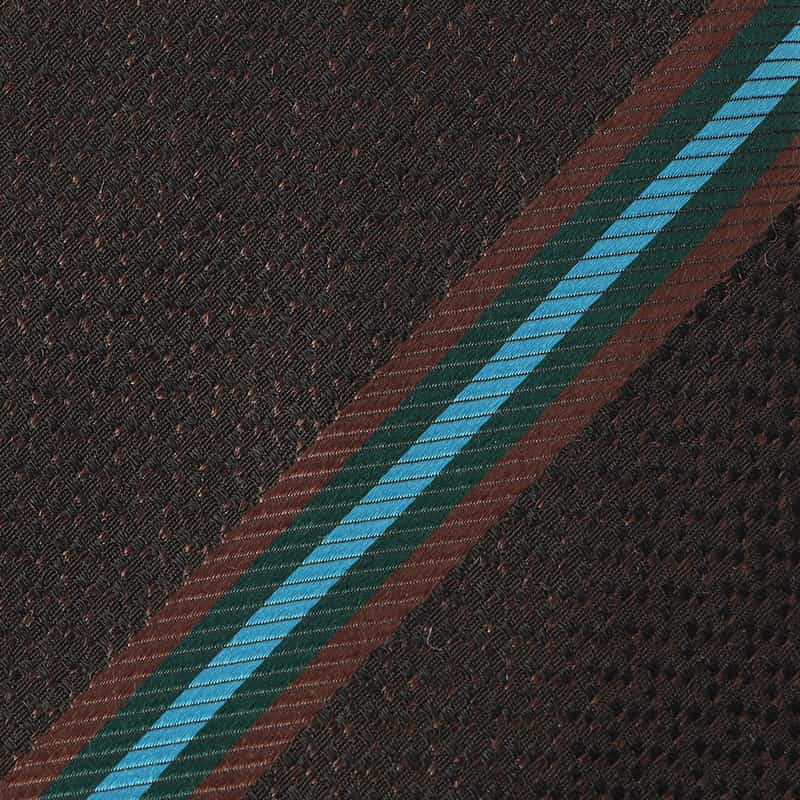 BARNEYS NEW YORK ストライプ柄タイ BROWN