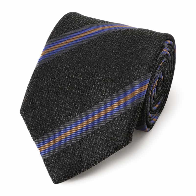 BARNEYS NEW YORK ストライプ柄タイ GRAY