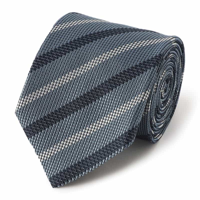 BARNEYS NEW YORK ストライプ柄タイ LIGHT BLUE