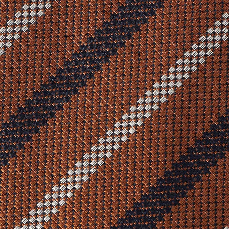 BARNEYS NEW YORK ストライプ柄タイ ORANGE