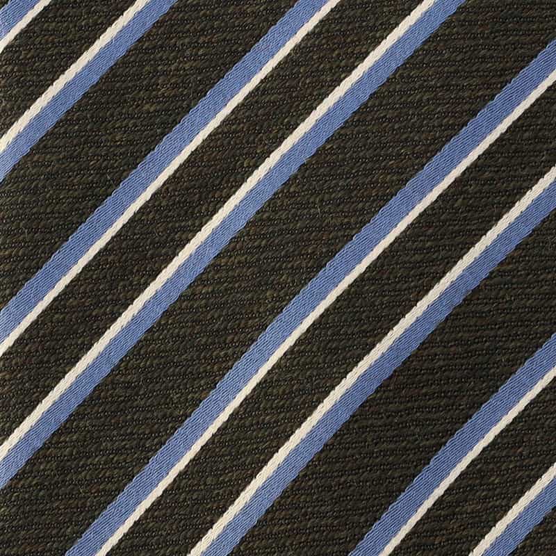 BARNEYS NEW YORK ストライプ柄タイ KHAKI