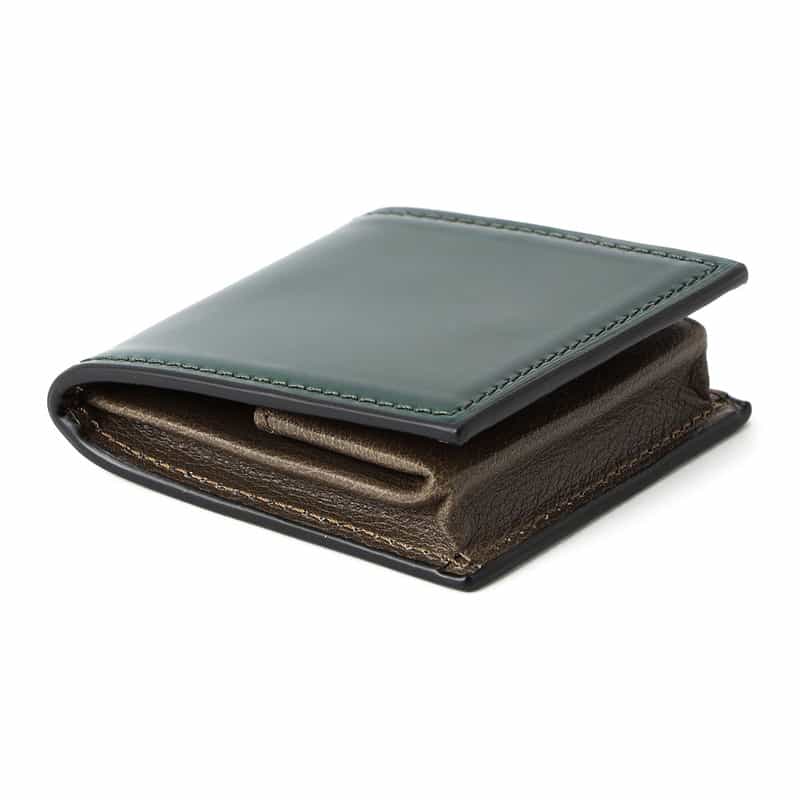 BARNEYS NEW YORK コードバンボックスコインケース GREEN