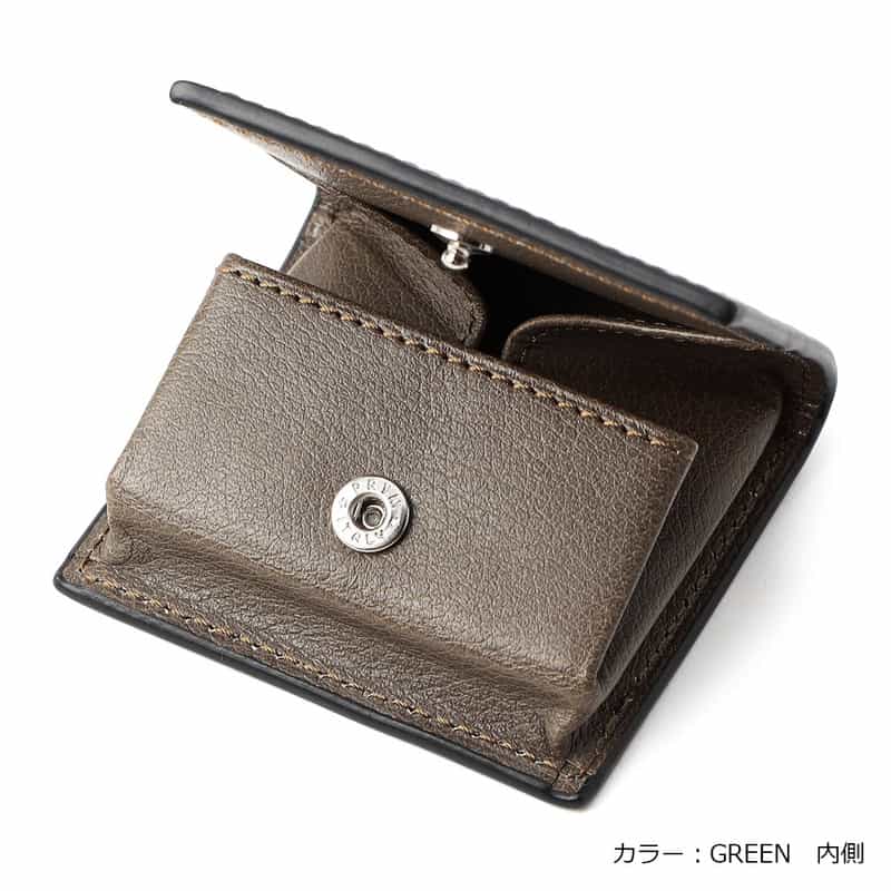 BARNEYS NEW YORK コードバンボックスコインケース GREEN