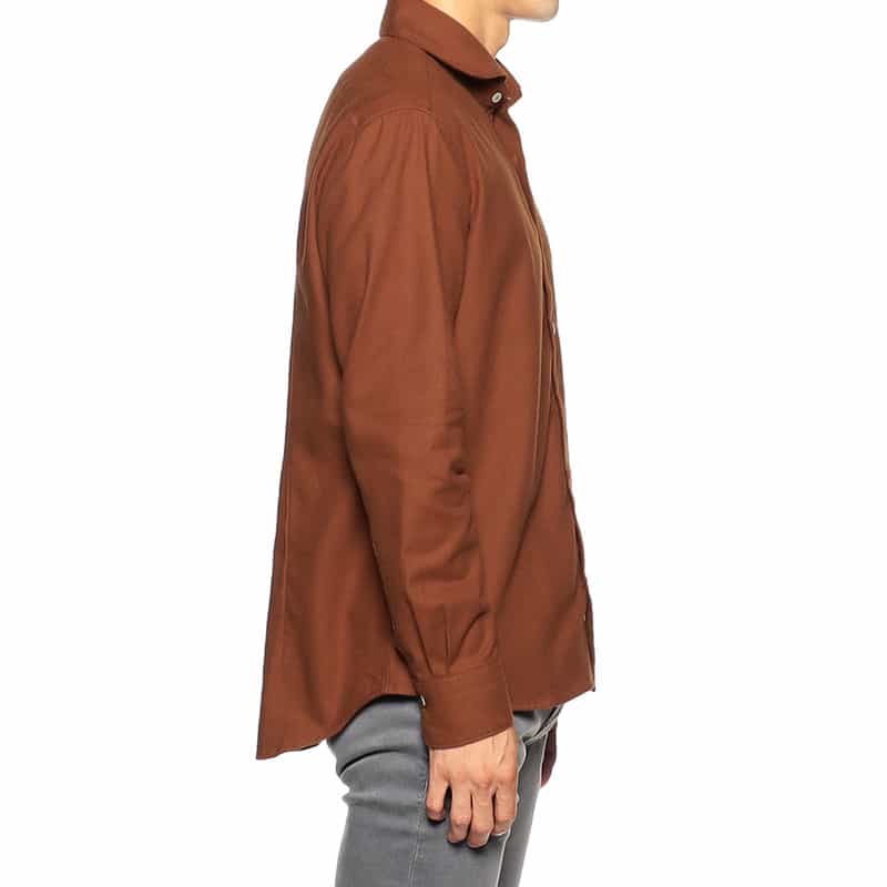 BARNEYS NEW YORK フランネルシャツ BROWN