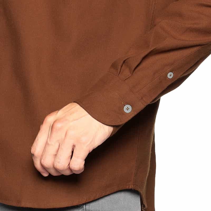 BARNEYS NEW YORK フランネルシャツ BROWN