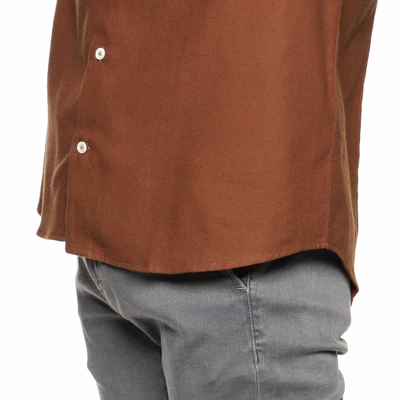 BARNEYS NEW YORK フランネルシャツ BROWN