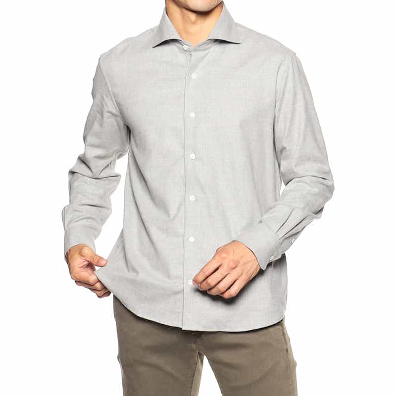 BARNEYS NEW YORK フランネルシャツ GRAY