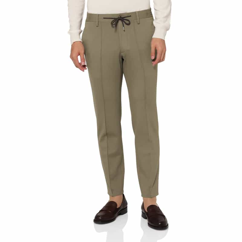 BARNEYS NEW YORK ストレッチ素材イージーパンツ BEIGE