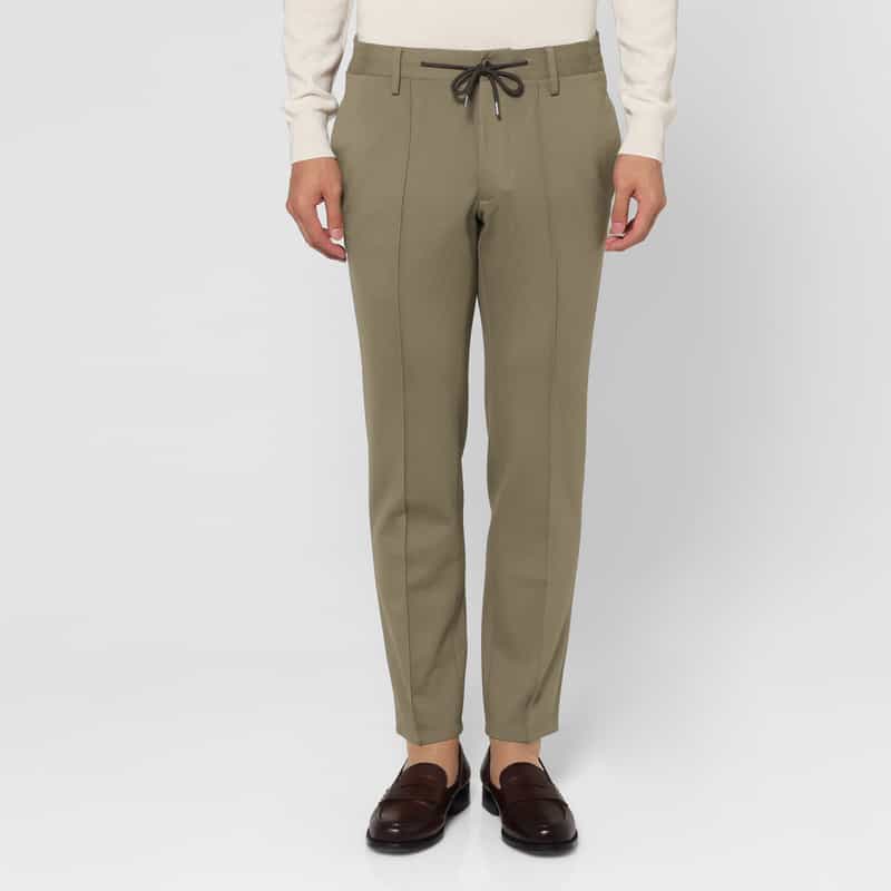 BARNEYS NEW YORK ストレッチ素材イージーパンツ BEIGE