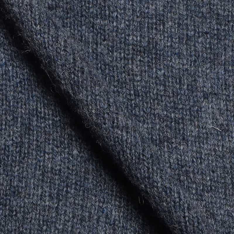 BARNEYS NEW YORK ウールナイロンニットベスト BLUE GRAY